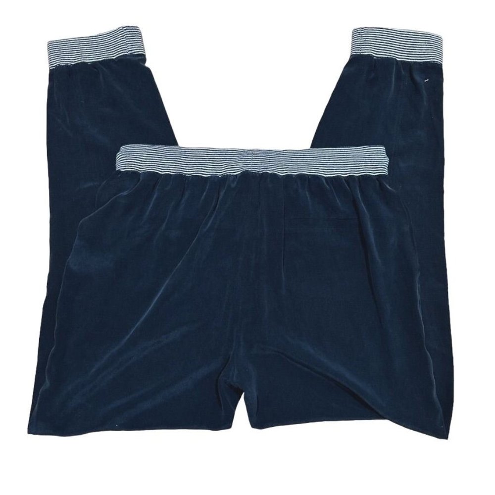 Band of Outsiders Drawstring Sweatpants Midnight Navy Blue Medium 3 Womens Silk